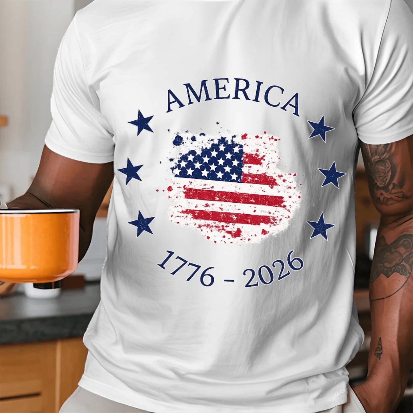 Patriotic USA Flag 1776 2026 Stars Shirt - TSP250A014