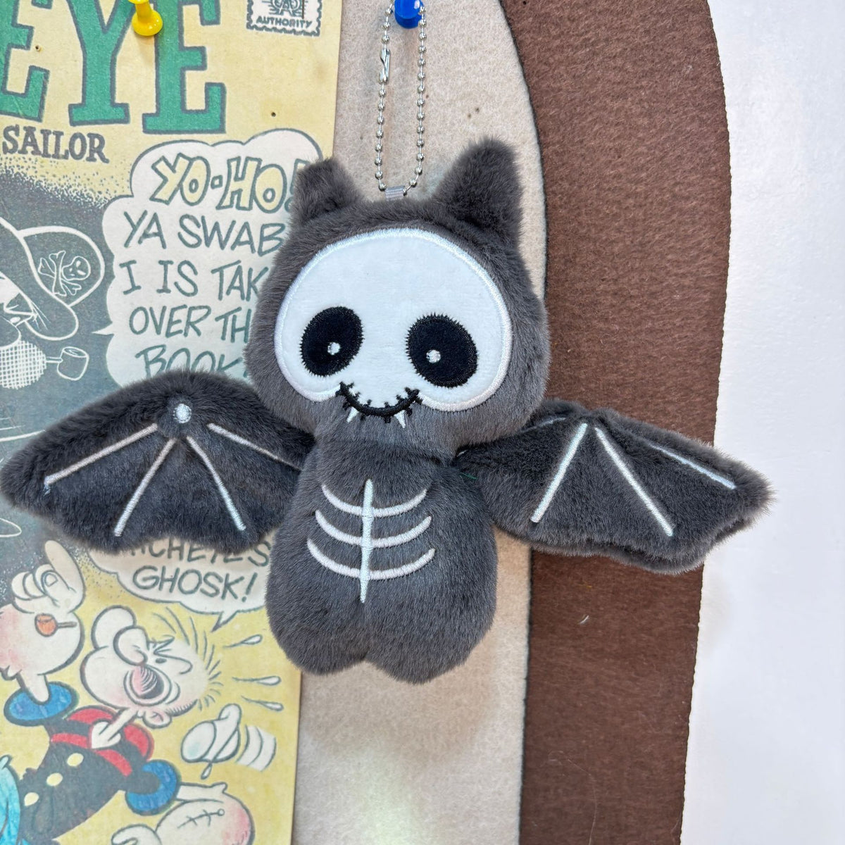 Halloween Cartoon Devil Bat Cute Plush Toy Doll Doll School Bag Backpack Pendant Keychain