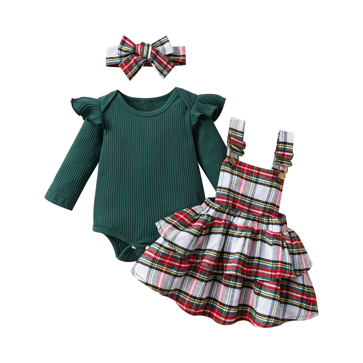 Baby Christmas Thanksgiving and Christmas Vibe Romper Jumpsuit, Baby Girl Christmas Gift