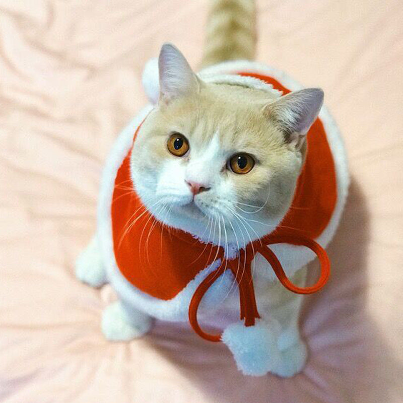 Christmas Costume Shawl Cape Pet Clothes Christmas Halloween Big Dog Christmas Costume Pet Clothing