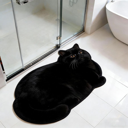 Cute Pet Diatomaceous Earth Entryway Mat, Non-Slip Bathroom Home Decor