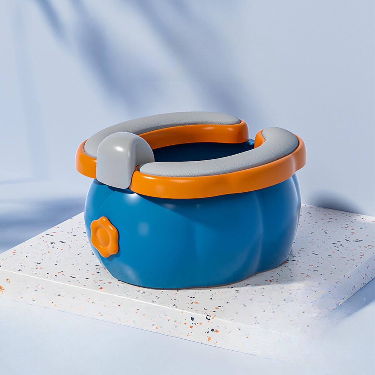 3-in-1 Kids Potty Training Seat – Portable Toddler Toilet with Back Support, Soft Cushion & Detachable Lid