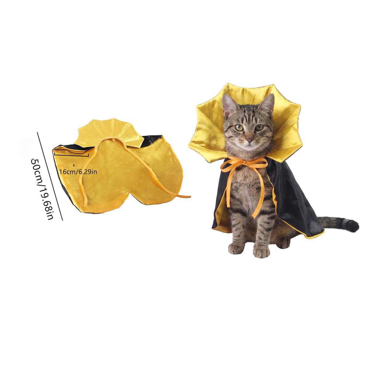 Halloween Pet Costumes Cat Pumpkin Cape Wizard Hat Set Dog Pet Supplies