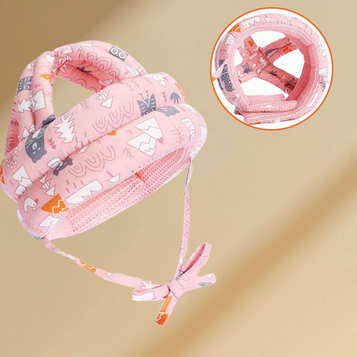 Baby Head Protection Helmet – Pure Cotton Breathable Toddler Safety Hat for Crawling, Walking & Play