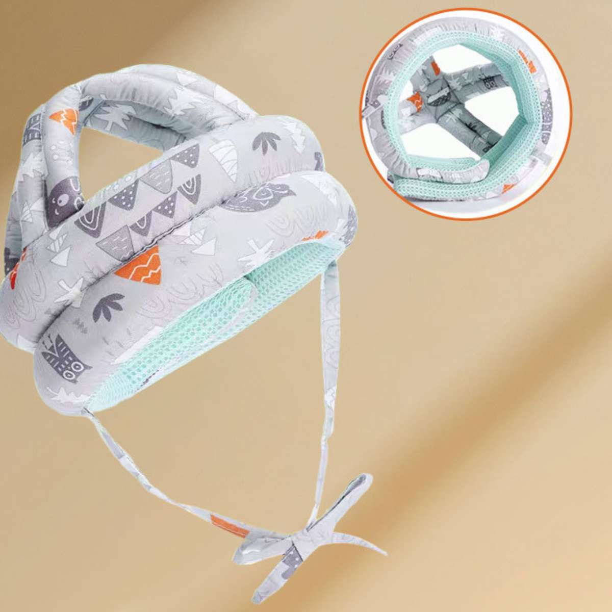 Baby Head Protection Helmet – Pure Cotton Breathable Toddler Safety Hat for Crawling, Walking & Play