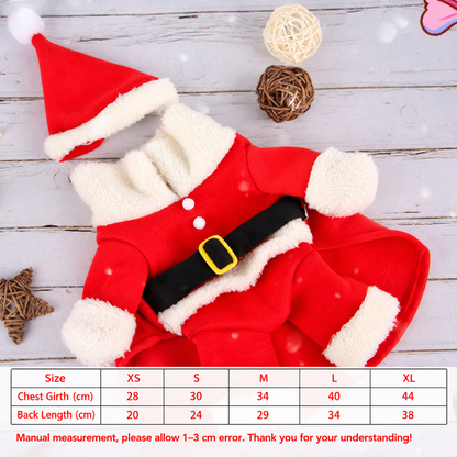 Pet Christmas Clothes Dog Teddy Autumn Winter Cape Cat Cape Clothes Birthday Party Decoration Costume Dog