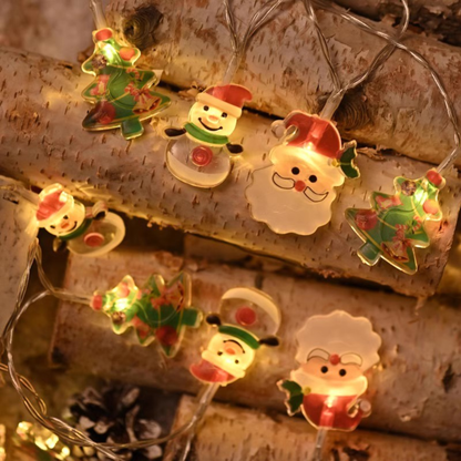 Santa Lighting Led Small Light String Lights Christmas Lights Iron Christmas Decorative Lights Christmas Tree Led Lights String