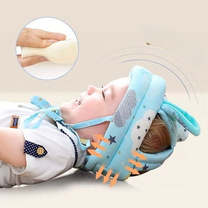 Baby Head Protection Helmet – Pure Cotton Breathable Toddler Safety Hat for Crawling, Walking & Play