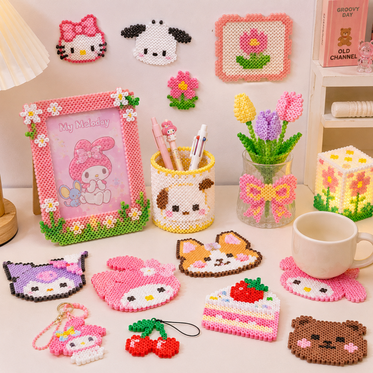 2.6mm DIY Perler Beads – Complete Set with Iron, Pegboards, Ironing Paper & Creative Craft Toys
