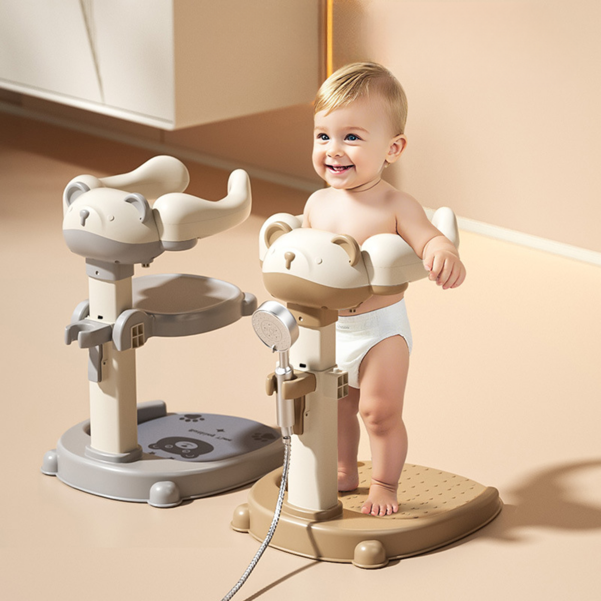 Adjustable Baby Standing & Sitting Support Seat – 2-in-1 Growing Toddler Helper
