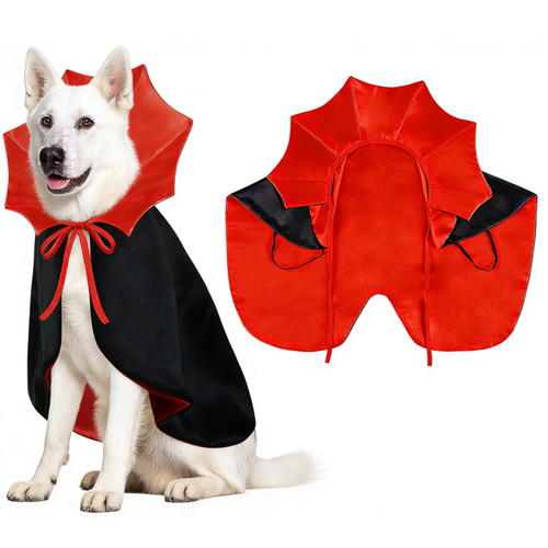 Dog Halloween Cape, Pet Vampire Cape, Halloween Costume Accessories