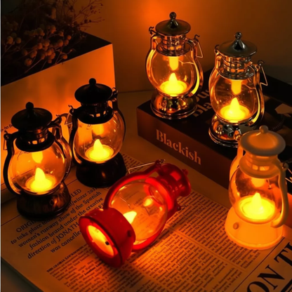 Halloween Decoration Children's Portable Retro Horror Atmosphere Kerosene Lamp Bar Party Atmosphere Creative Layout Props