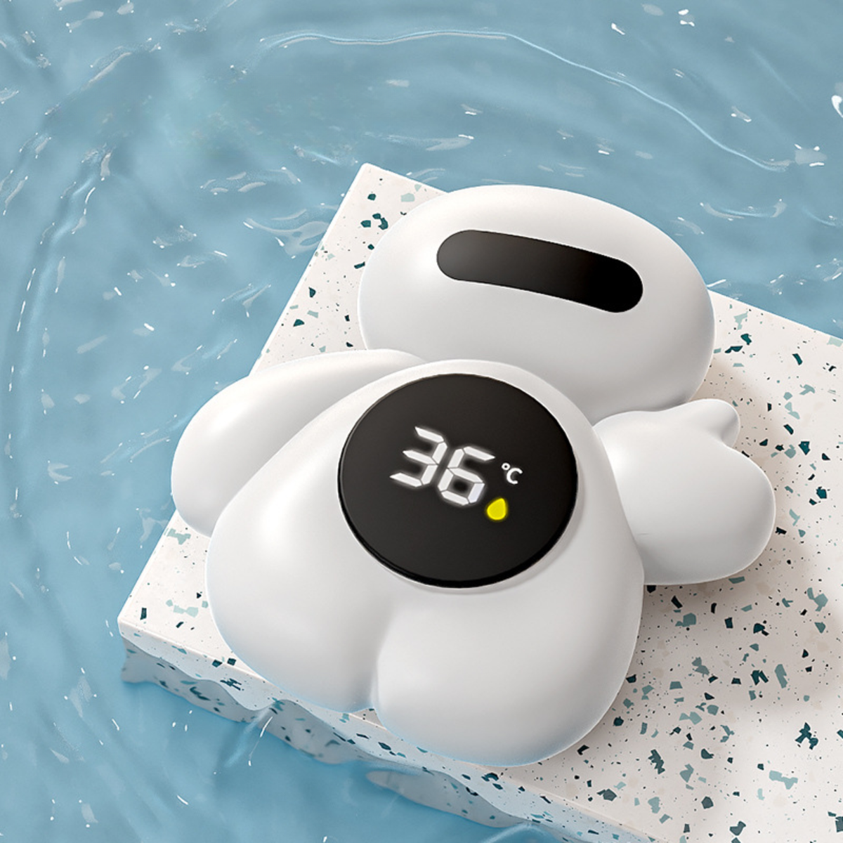 Baby Bath Thermometer – Digital Floating Water Temperature Monitor with 3-Color Alert
