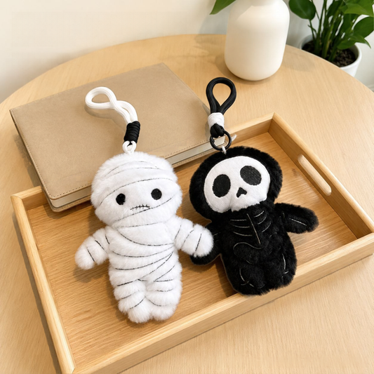 Daylight Lantern Halloween Doll Small Pendant Mummy Cartoon Plush Doll Bag Pendant Halloween Doll