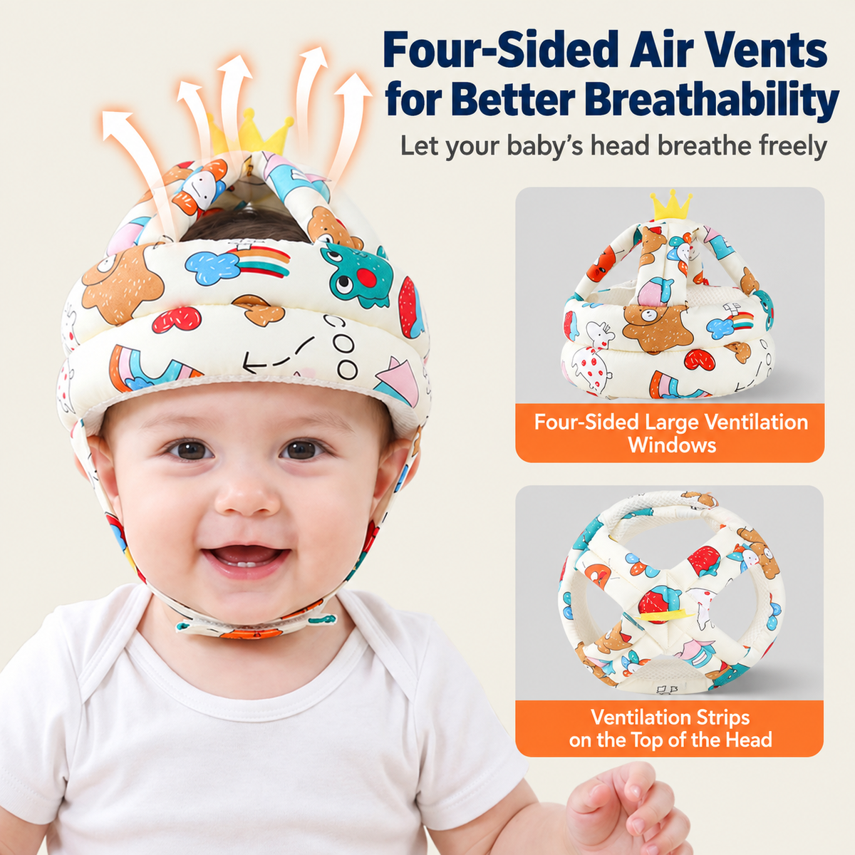 Baby 360-Degree Head Protection Anti-Fall Hat