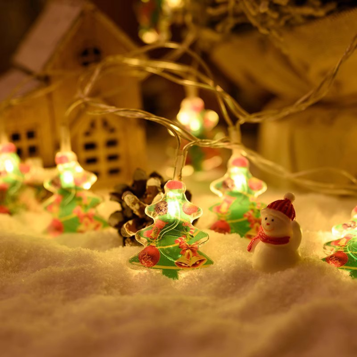 Santa Lighting Led Small Light String Lights Christmas Lights Iron Christmas Decorative Lights Christmas Tree Led Lights String