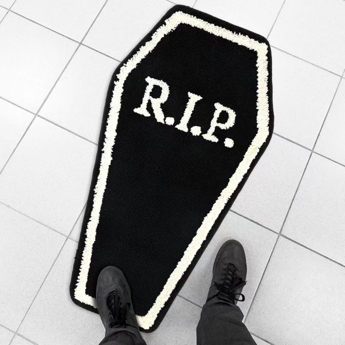 Halloween Pumpkin Imitation Cashmere Floor Mat, Easy-To-Clean Bathroom Absorbent Mat, Bedroom Decorative Rug