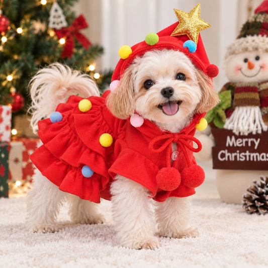 Christmas Pet Cape, Funny Pet Costume Clothing, Cute Small Dog Cat Christmas Cape, Pet Lover Gift
