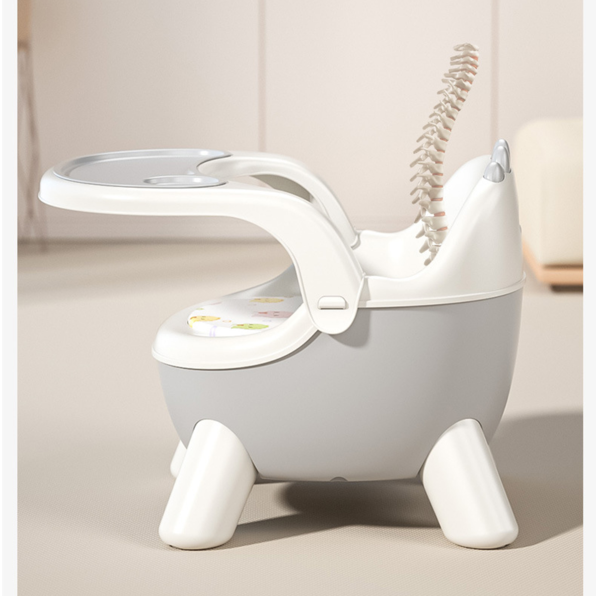 2-in-1 Toddler Feeding Chair with Wheels – Convertible Baby Dining & Activity Seat