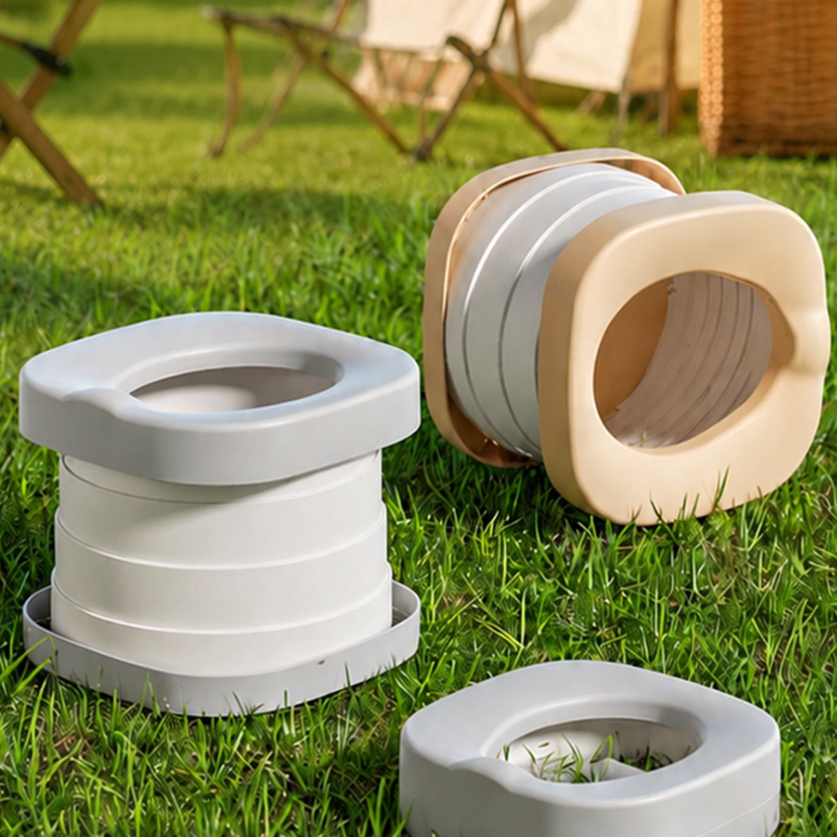 Portable Folding Potty for Kids – Collapsible Toddler Travel Toilet, Compact Potty Training Seat for Home & Travel