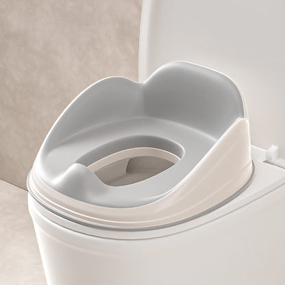 Toddler Potty Training Seat with Step Stool – Soft Cushioned Toilet Seat, Splash Guard & Non-Slip Kids Bathroom Set