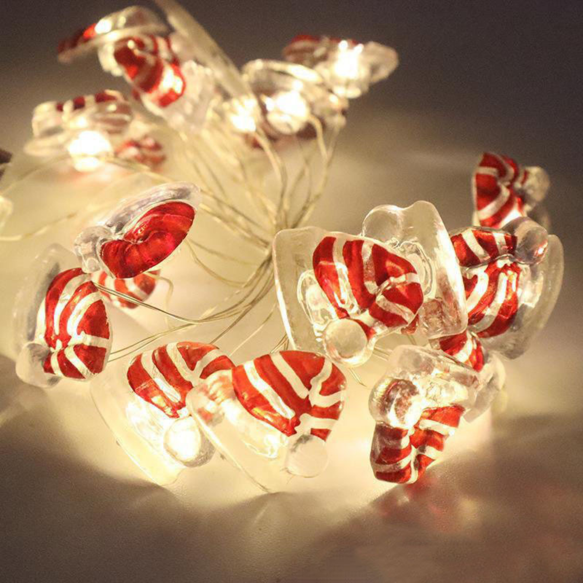 Led Decorative Lights String Santa Claus Copper Wire Snowman Snowflake Outdoor Fasteners Festive Atmosphere Bedroom Pendant