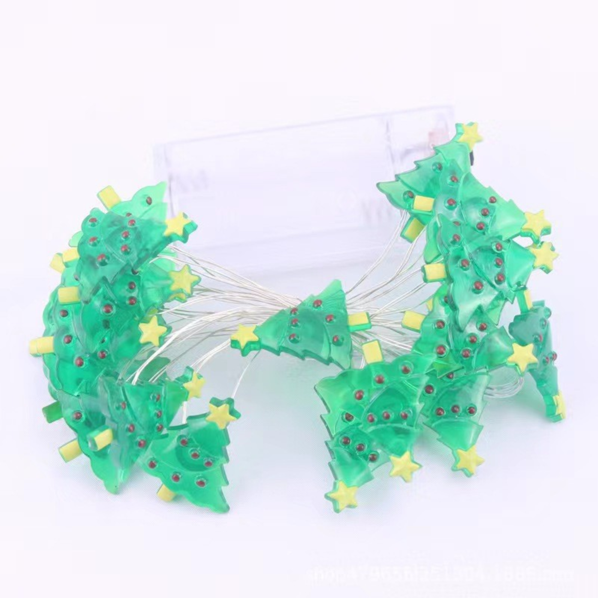 Led Decorative Lights String Santa Claus Copper Wire Snowman Snowflake Outdoor Fasteners Festive Atmosphere Bedroom Pendant
