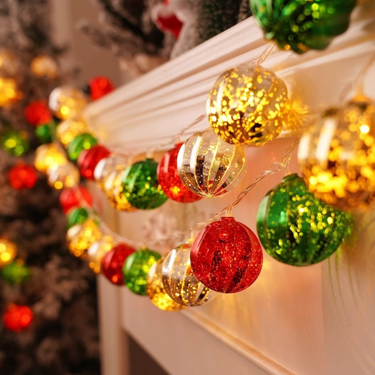 Santa Lighting Led Small Light String Lights Christmas Lights Iron Christmas Decorative Lights Christmas Tree Led Lights String