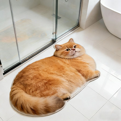 Cute Pet Diatomaceous Earth Entryway Mat, Non-Slip Bathroom Home Decor