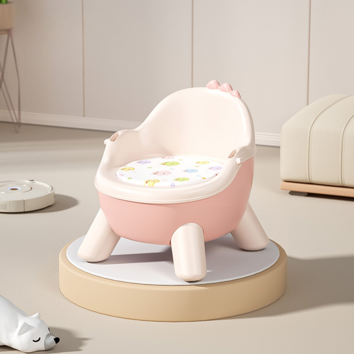 2-in-1 Toddler Feeding Chair with Wheels – Convertible Baby Dining & Activity Seat