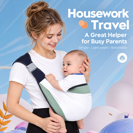 Ergonomic Baby Carrier Sling – Breathable Lightweight Adjustable Infant Hip Seat Carrier