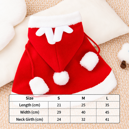 Pet Dog Cat Christmas Clothes Fawn Cape Deer Cape Cape Christmas Dress Elk Cape