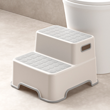 Toddler Potty Training Seat with Step Stool – Soft Cushioned Toilet Seat, Splash Guard & Non-Slip Kids Bathroom Set