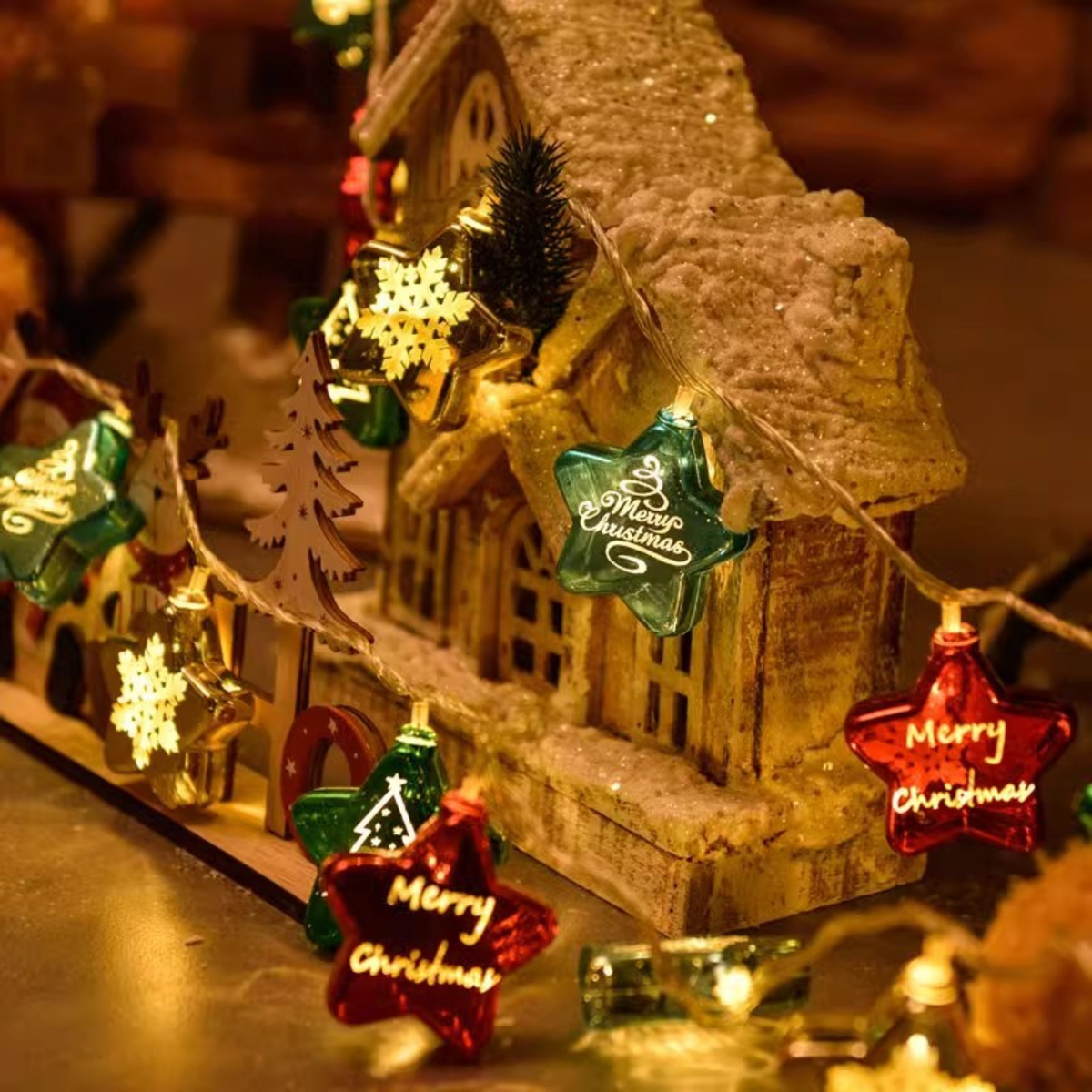 Santa Lighting Led Small Light String Lights Christmas Lights Iron Christmas Decorative Lights Christmas Tree Led Lights String