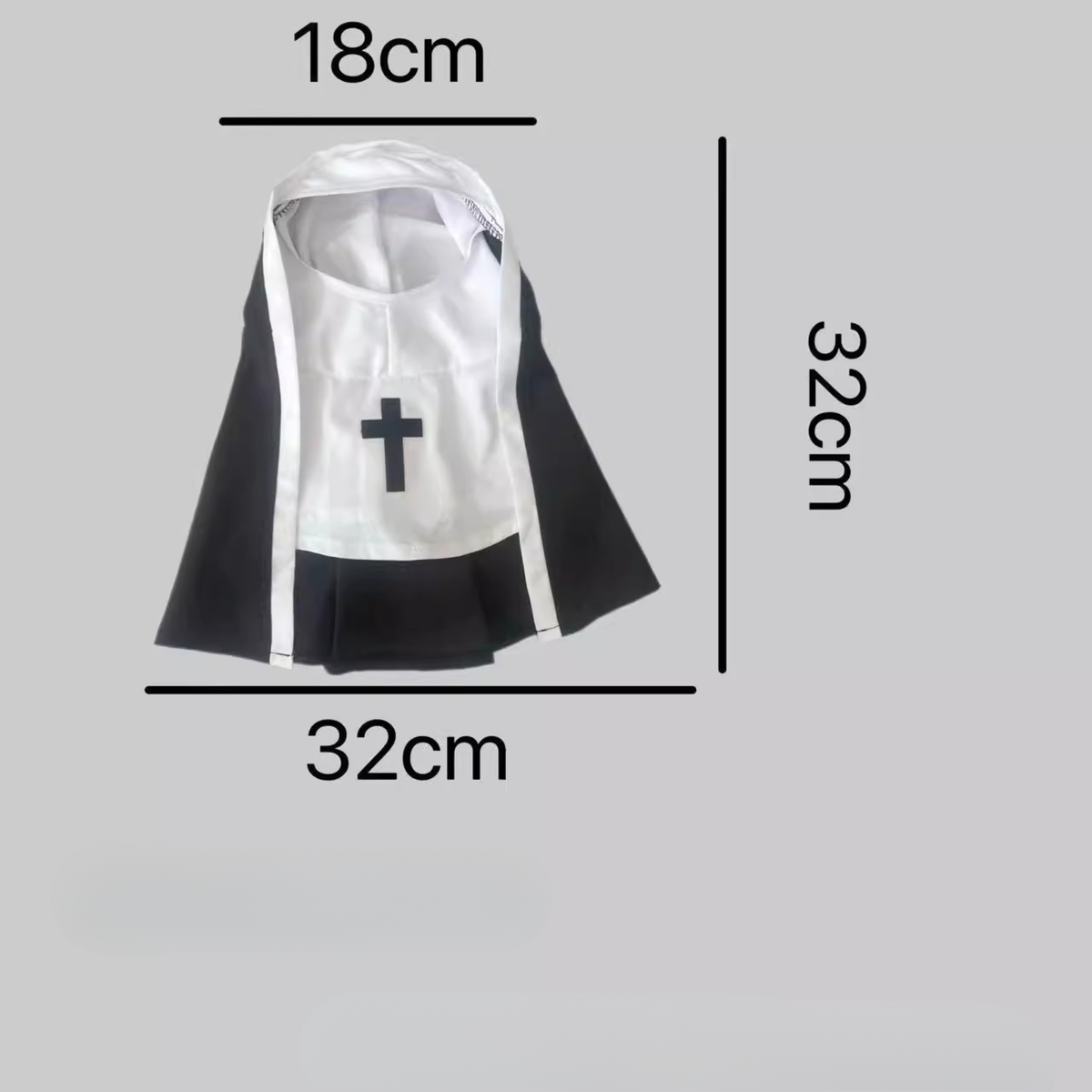 Pet Clothes Halloween Funny and Quirky Dog Transformation Costumes Halloween Nun Costumes Custom Pet Apparel