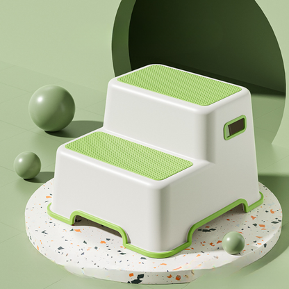 2-Step Toddler Step Stool – Anti-Slip Kids Bathroom & Potty Training Stool
