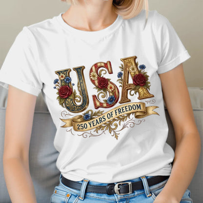 USA 250 Years of Freedom Vintage T-Shirt - TSP250A007