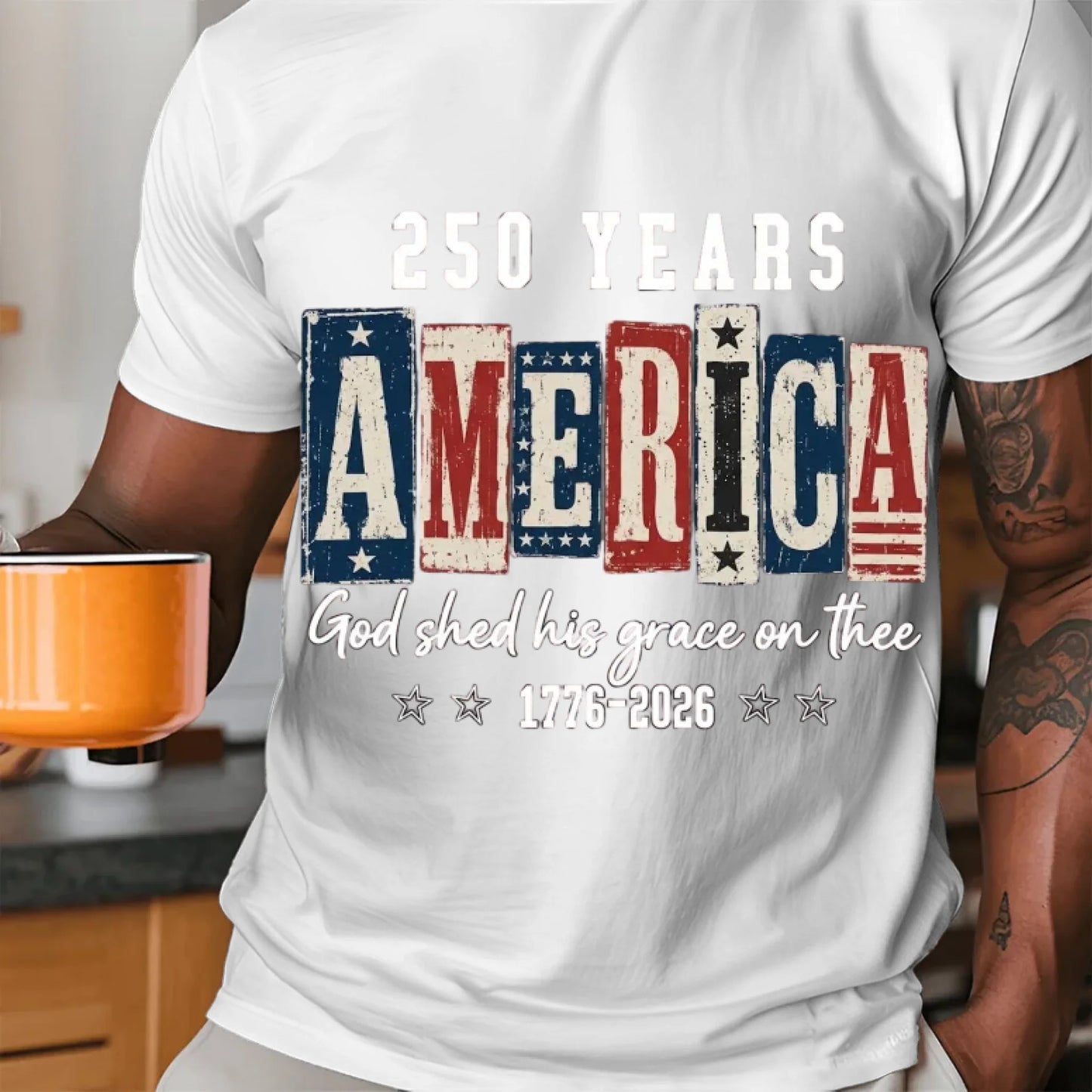 America 250 Years God Shed His Grace T-Shirt - TSP250A009