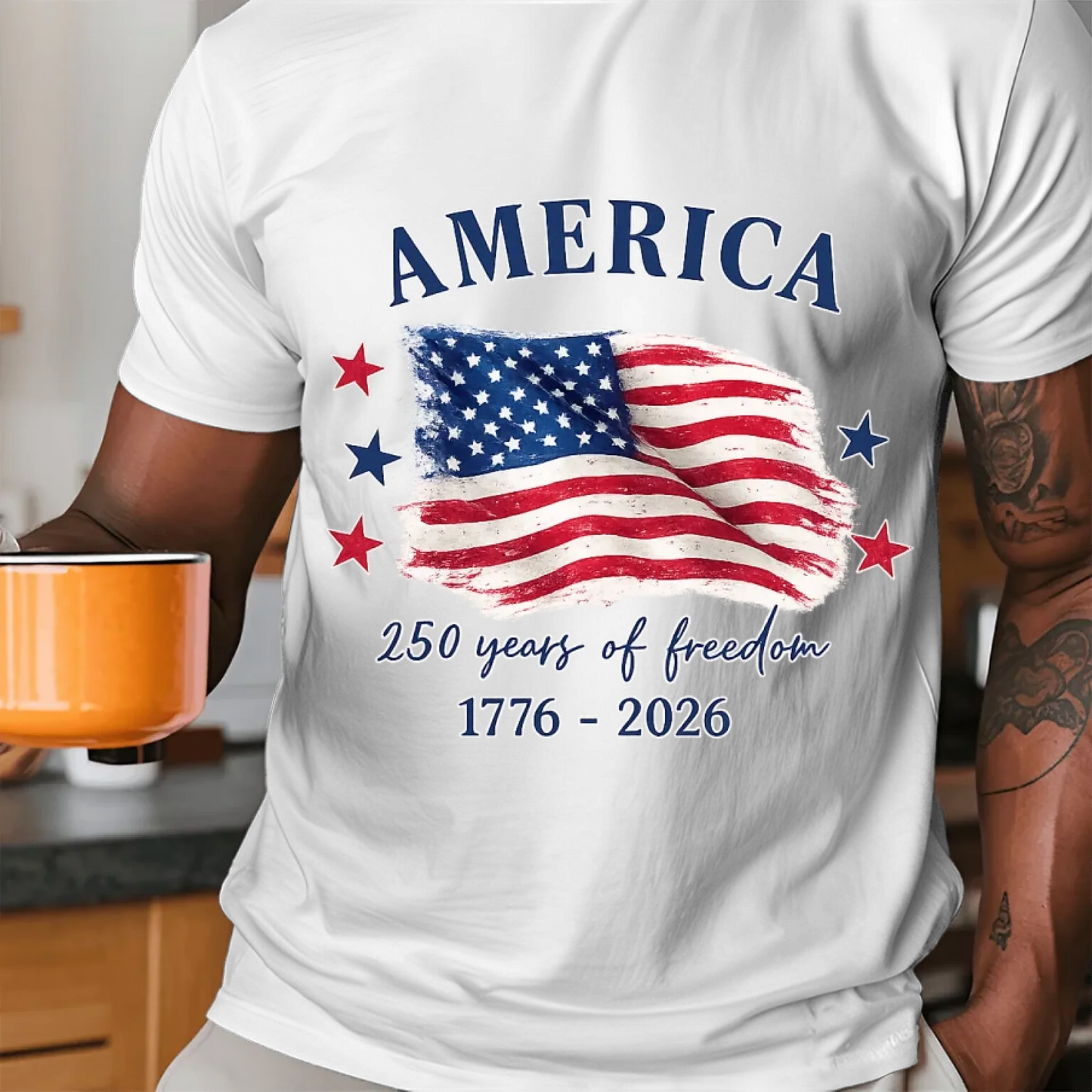 America 250 Years of Freedom Flag T-Shirt
TSP250A016