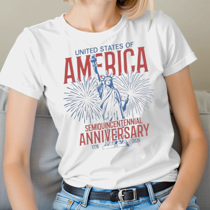 USA Semiquincentennial Statue of Liberty Tee - TSP250A020