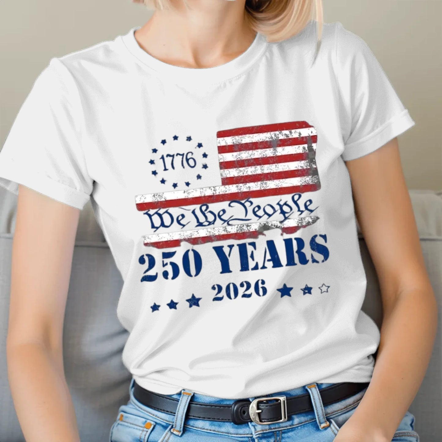 We The People 250 Years Patriotic T-Shirt - TSP250A020