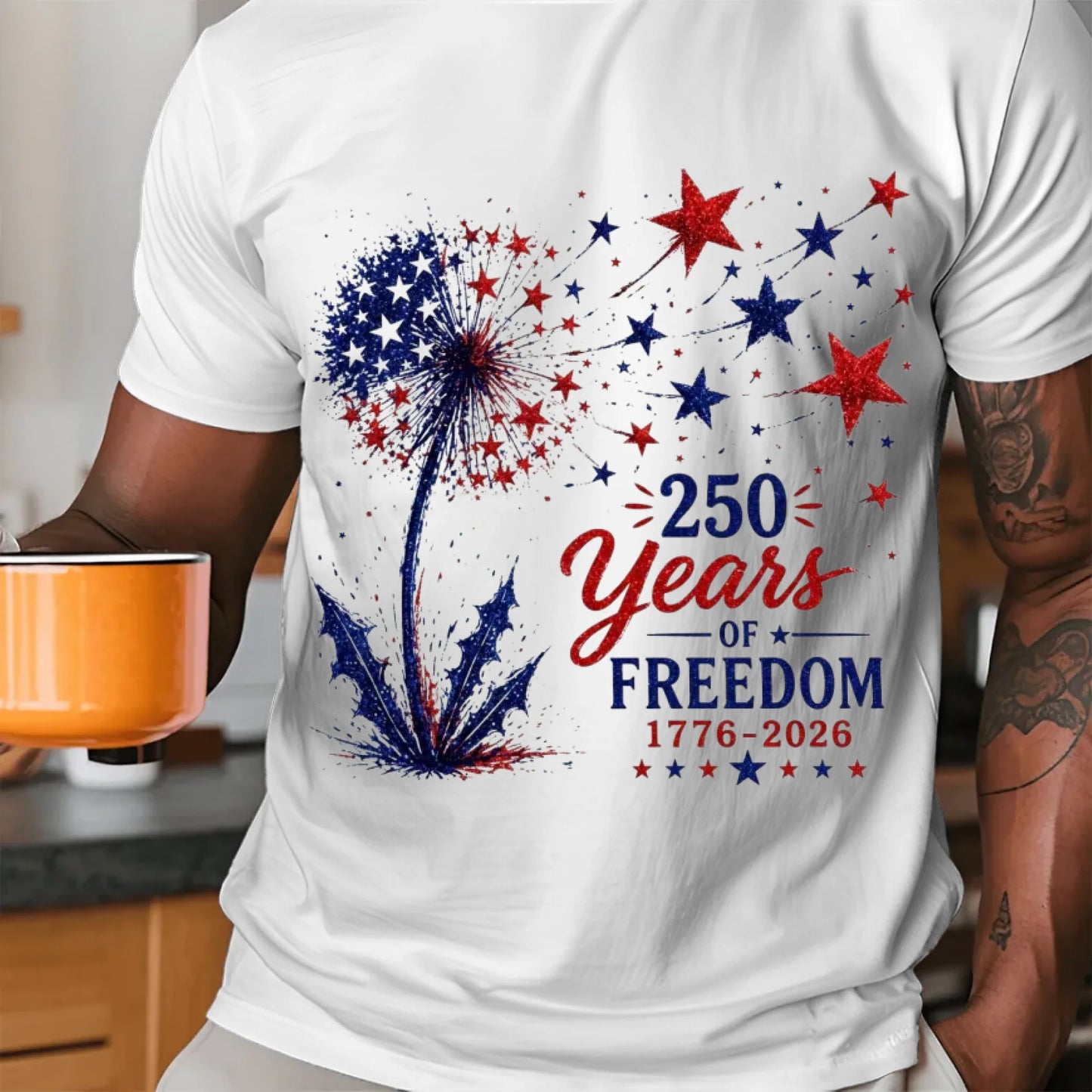 USA 250 Years of Freedom Dandelion T-Shirt - TSP250A023