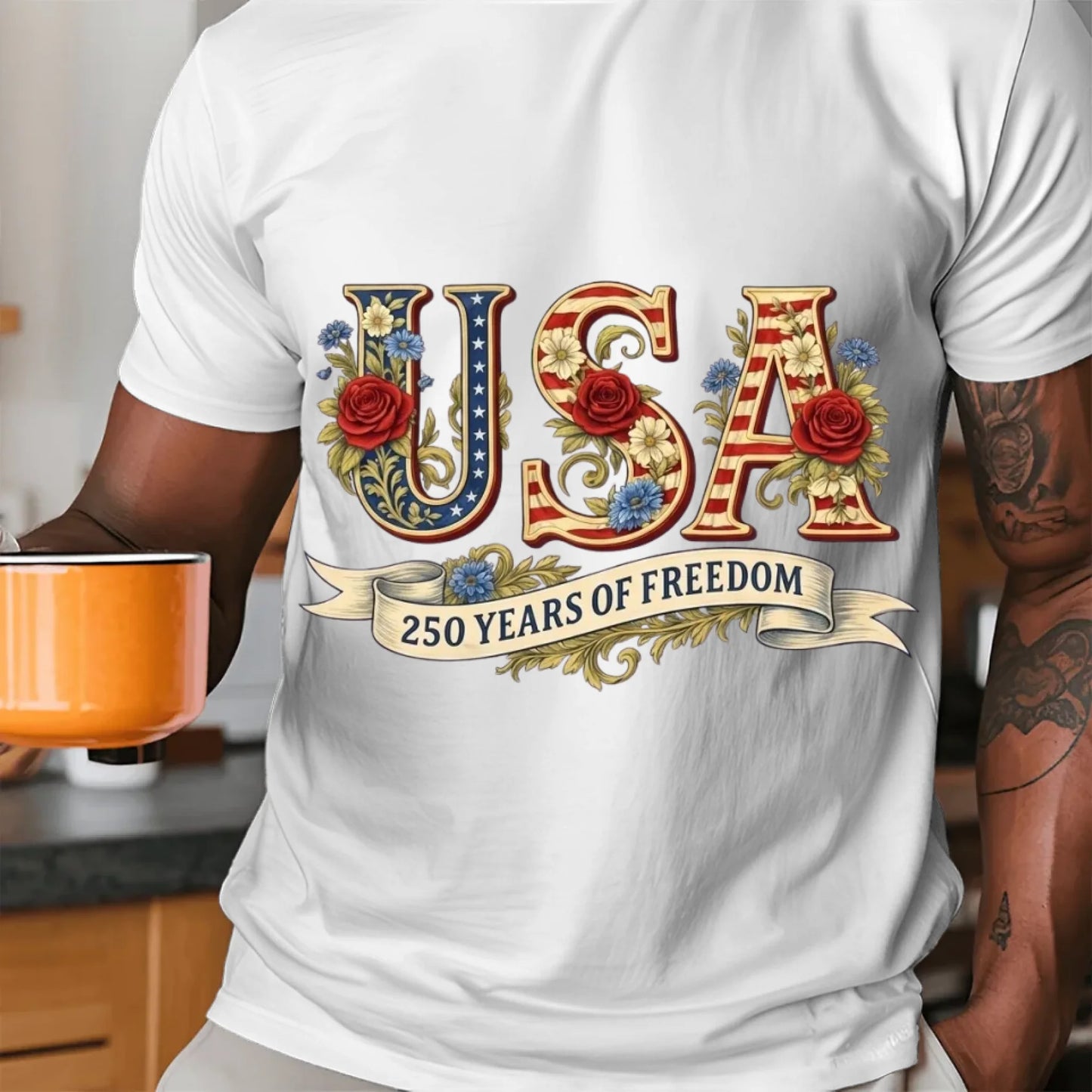 USA 250 Years of Freedom Vintage T-Shirt - TSP250A030