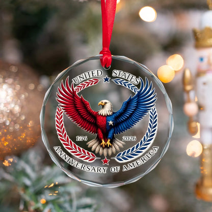 USA 250th Anniversary Ornament United States Bald Eagle 1776 - SKU001