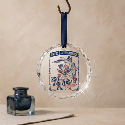 USA 250th Anniversary Ornament Statue of Liberty Jet Eagle - SKU018