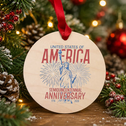 United States of America Semiquincentennial Anniversary Ornament - SKU016