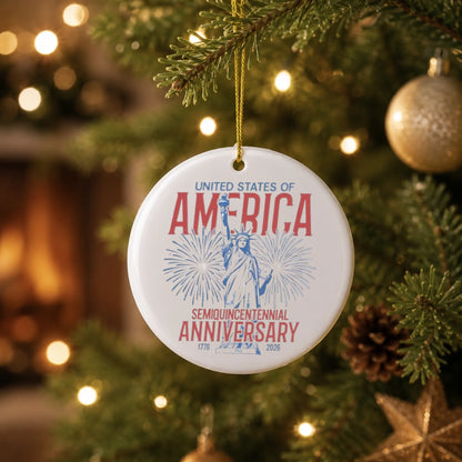 United States of America Semiquincentennial Anniversary Ornament - SKU016