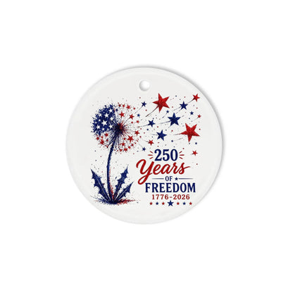 250 Years of Freedom Dandelion Ornament Patriotic Stars Decor - SKU015