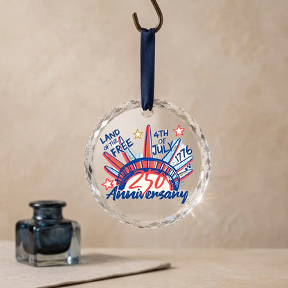 4th of July 250th Anniversary Ornament Statue of Liberty USA -SKU007