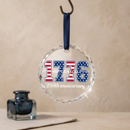 1776 America 250th Anniversary Ornament Patriotic Stars Decor - SKU008